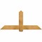 Ekena Millwork Eugene Rough Sawn Timber Gable Bracket, Western Red Cedar, 60"W x 27"H x 2"D x 6"F, 11/12 Pitch GBW060X27X0206EUG00RWR - alternate 1